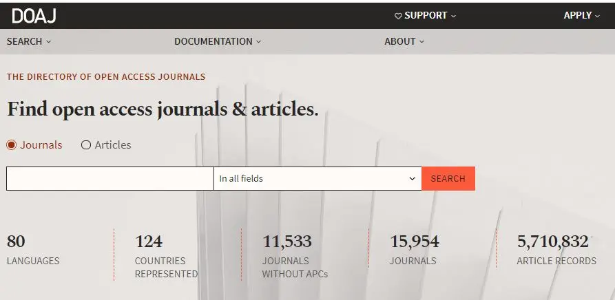 situs jurnal pendidikan DOAJ