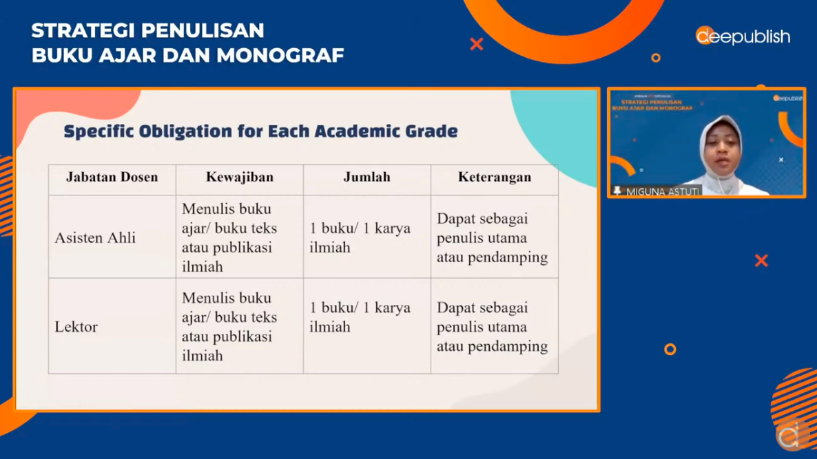 Press Realese: Strategi Penulisan Buku Ajar Dan Monograf - Dunia Dosen