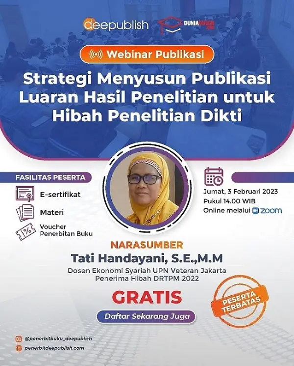 Webinar Penerbit Deepublish dan Dunia Dosen (event)