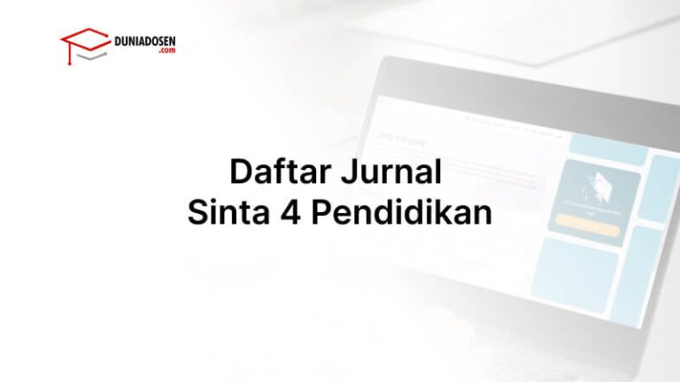 30 Jurnal Sinta 4 Pendidikan Yang Kredibel