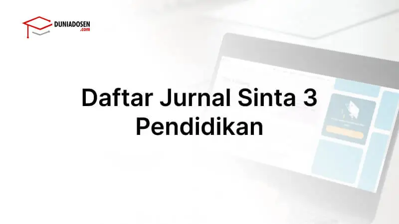 jurnal sinta 3 pendidikan
