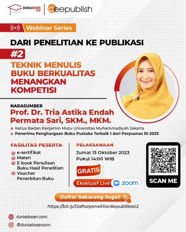 Teknik Menulis Buku Berkualitas, Prof. Tria Astika Endah Permata Sari