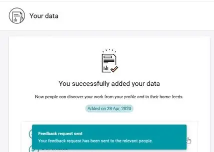 tahap mengupload publikasi di research gate selesai