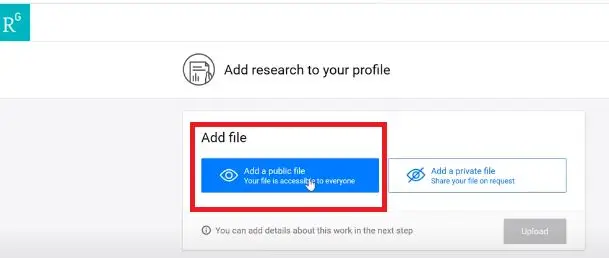 klik pilihan “Add a public file”