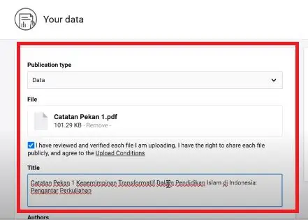 lengkapi data publikasi ilmiah