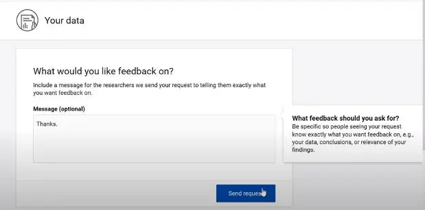 klik tombol “Send Request”