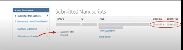 status jurnal: awaiting editor decision