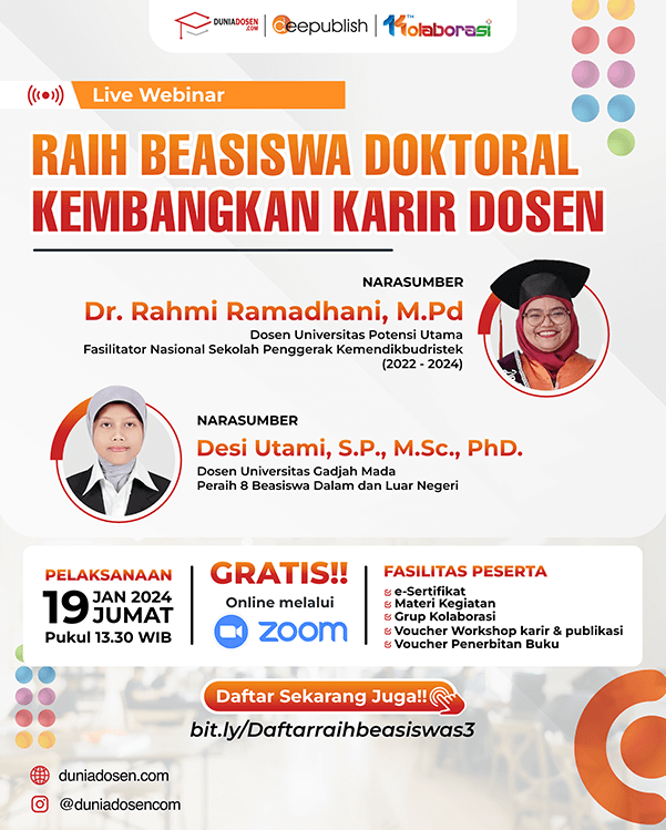 Webinar Beasiswa - Raih Beasiswa Doktoral Kembangkan Karir Dosen