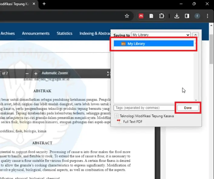 klik My Libraries dan klik Done
