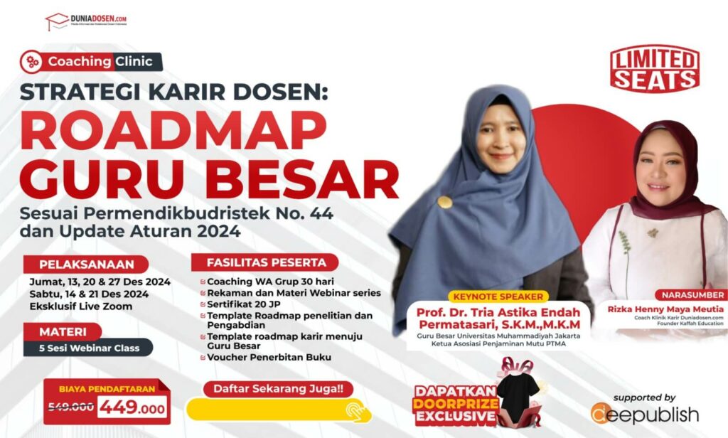 sukses susun roadmap guru besar untuk karir dosen web
