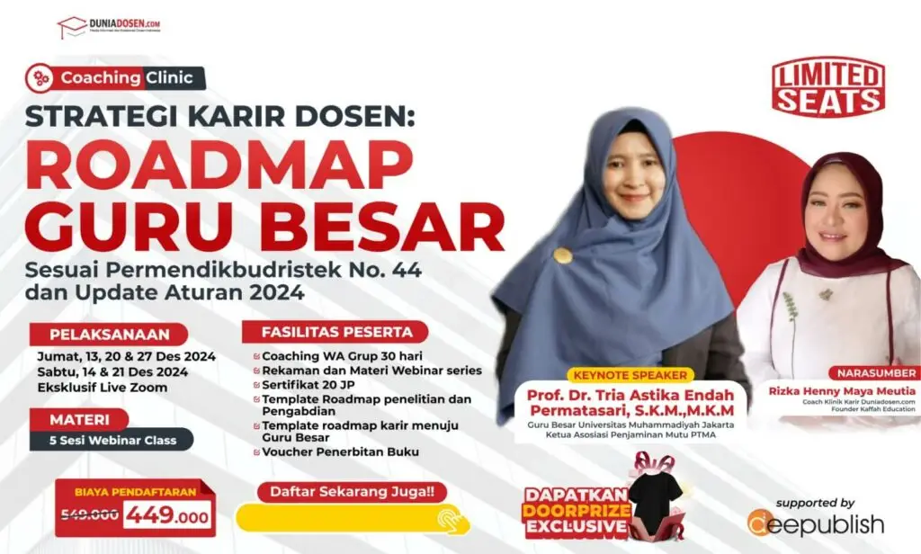 sukses susun roadmap guru besar untuk karir dosen web