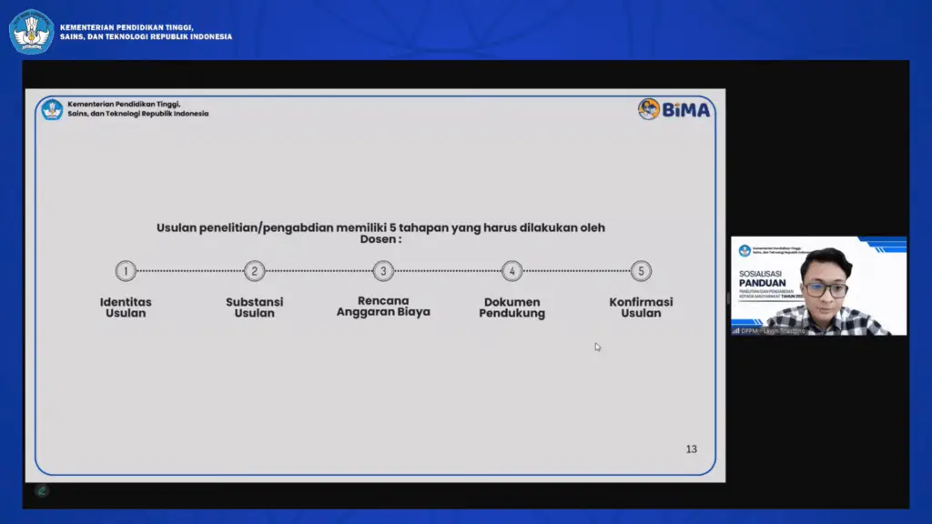 tahap usulan proposal penelitian dan pengabdian