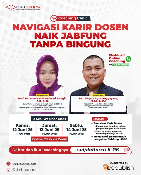 coaching kenaikan jabatan fungsional dosen feed