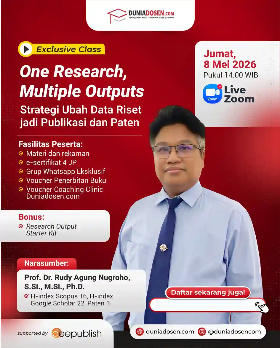 Dunia Riset One Research, Multiple Outputs: Strategi Ubah Data Riset jadi Publikasi ...