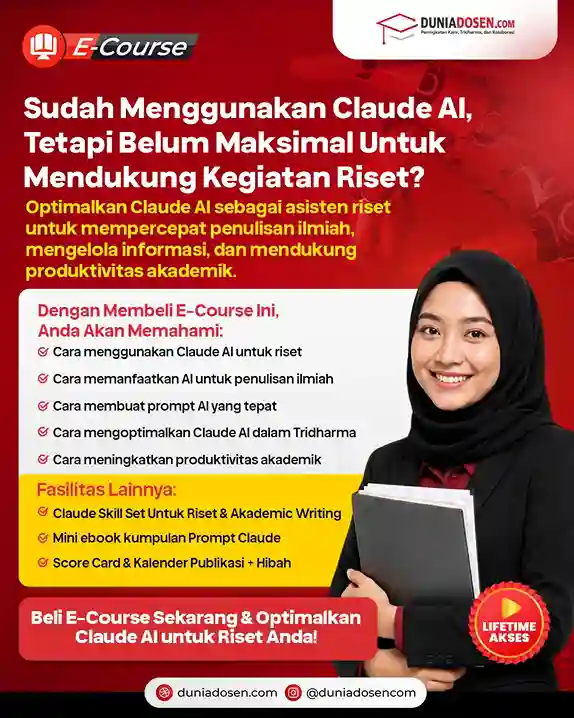 e-course-claude-ai-dunia-dosen-flyer