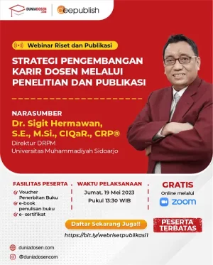 Poster Webinar Strategi Pengembangan Karir Dosen